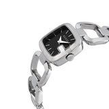 Gucci G Gucci Black Dial Silver Steel Strap Watch For Women - YA125510