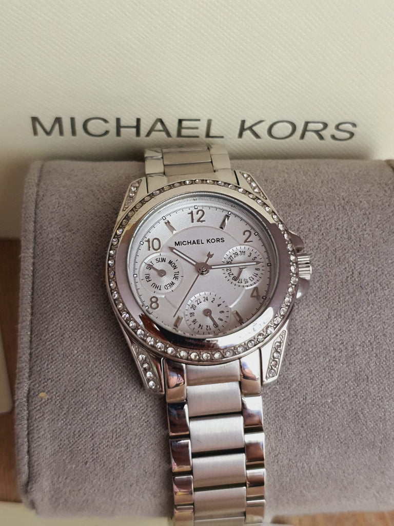 Michael Kors Blair Silver Dial SIlver Steel Strap Watch for Women - MK5612
