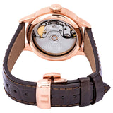 Tissot Chemin Des Tourelles Powermatic 80 Lady Brown Dial Brown Leather Strap Watch For Women - T099.207.36.448.00