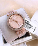 Michael Kors Darci Rose Gold Dial Two Tone Steel Strap Watch for Women - MK4327