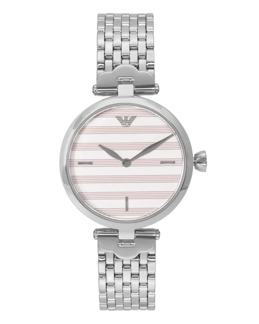 Emporio Armani Arianna Analog White Dial Silver Steel Strap Watch For Women - AR11195