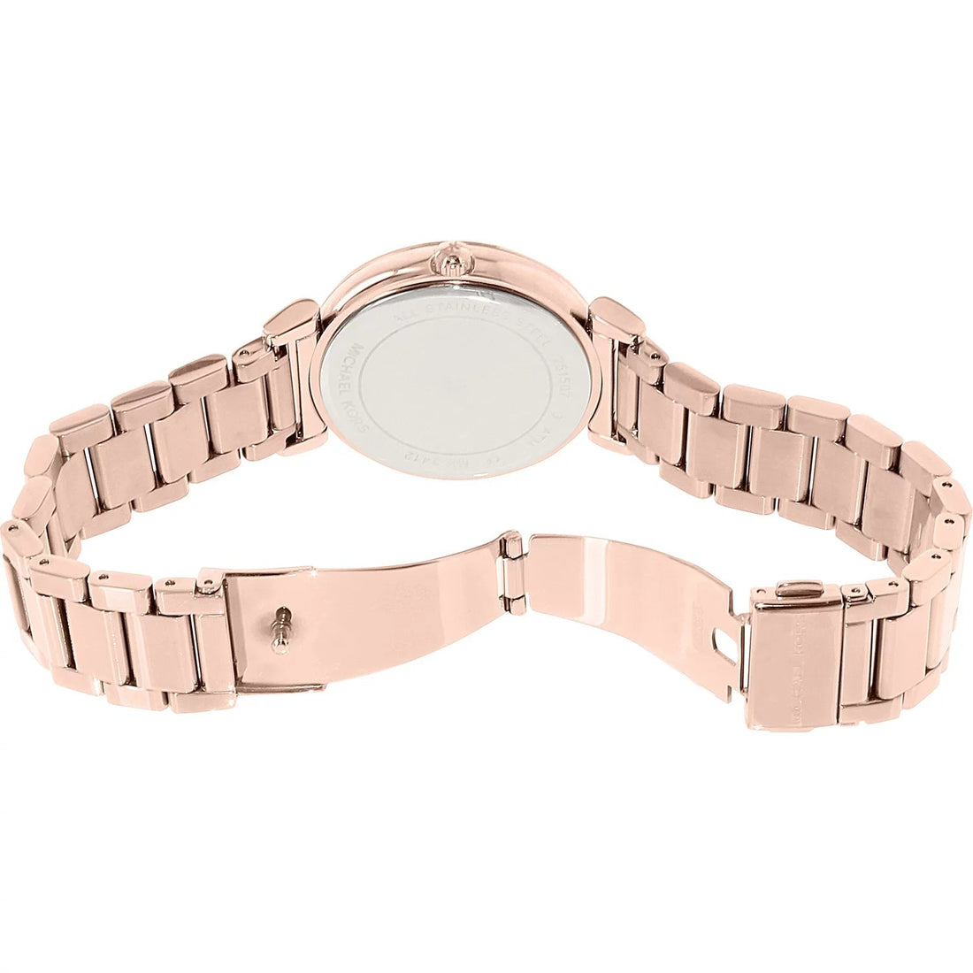 Michael Kors Catlin Quartz Rose Gold Dial Rose Gold Steel Strap Watch For Women - MK3412