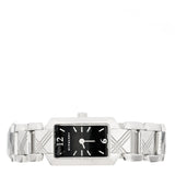 Burberry Signature Quartz Black Dial Silver Steel Strap Watch for Women - BU4210