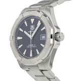 Tag Heuer Aquaracer Automatic Black Dial Silver Steel Strap Watch for Men - WAY2110.BA0928