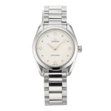 Omega Seamaster Aqua Terra Quartz Diamond Silver Dial Silver Steel Strap Watch for Women - 220.10.28.60.54.001