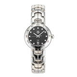 Tag Heuer Link Quartz Diamonds Black Dial Silver Steel Strap Watch for Women - WAT1410.BA0954