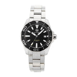 Tag Heuer Aquaracer Black Dial Silver Steel Strap Watch for Men - WAY111A.BA0928
