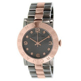 Marc Jacobs Amy Grey Dial Two Tone Steel Strap Watch for Women - MBM8597