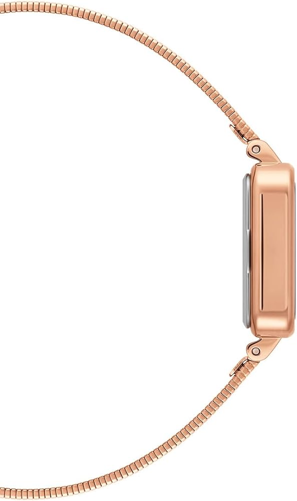 Daniel Wellington Quadro Studio Black Dial Rose Gold Mesh Strap Watch For Women - DW00100518