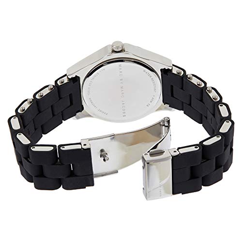 Marc Jacobs Pelly Black Dial Black Silicone Strap Watch for Women - MBM2541