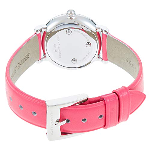 Marc Jacobs Roxy Black Dial Pink Leather Strap Watch for Women - MJ1540