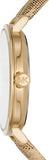 Michael Kors Addyson Quartz Gold Dial Gold Leather Strap Watch for Women - MK2952