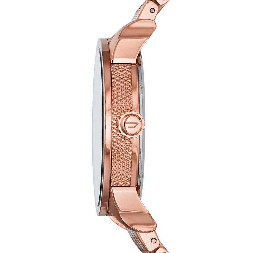 Diesel Mini Daddy Rose Gold Dial Rose Gold Steel Strap Watch For Men - DZ7318