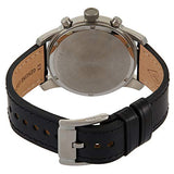 Fossil Pilot Chronograph Sky Blue Dial Black Leather Strap Watch for Men - FS5162