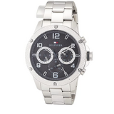 Tommy Hilfiger Blaze Chronograph Black Dial Silver Steel Strap Watch For Men - 1792029