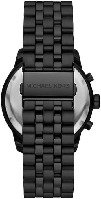 Michael Kors Cunningham Chronograph Black Dial Black Steel Strap Watch For Men - MK8965