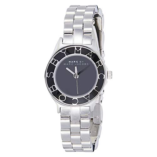 Marc Jacobs Blade Black Dial Silver Steel Strap Watch for Women - MBM3059