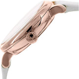 Marc Jacobs Baker White Dial White Leather Strap Watch for Women - MBM1284