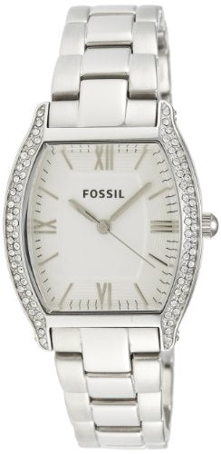 Fossil Wallace Silver Dial Silver Steel Strap Watch for Women - ES3174