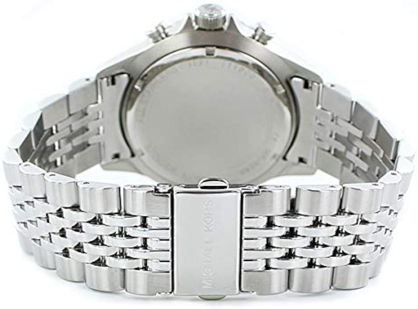 Michael Kors Bayville Chronograph Black Dial Silver Steel Strap Watch For Men - MK8749