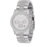 Michael Kors Bradshaw Silver Dial Silver Steel Strap Watch For Women - MK5108