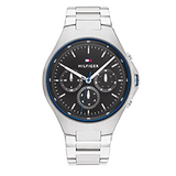 Tommy Hilfiger Justin Chronograph Gray Dial Silver Steel Strap Watch For Men - 1792054