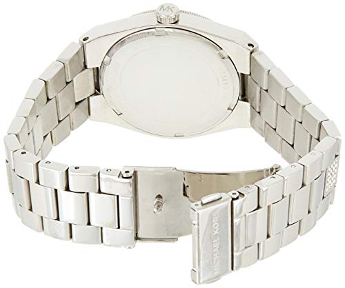 Michael Kors Channing Diamonds Black Dial Silver Steel Strap Watch for Women - MK6089