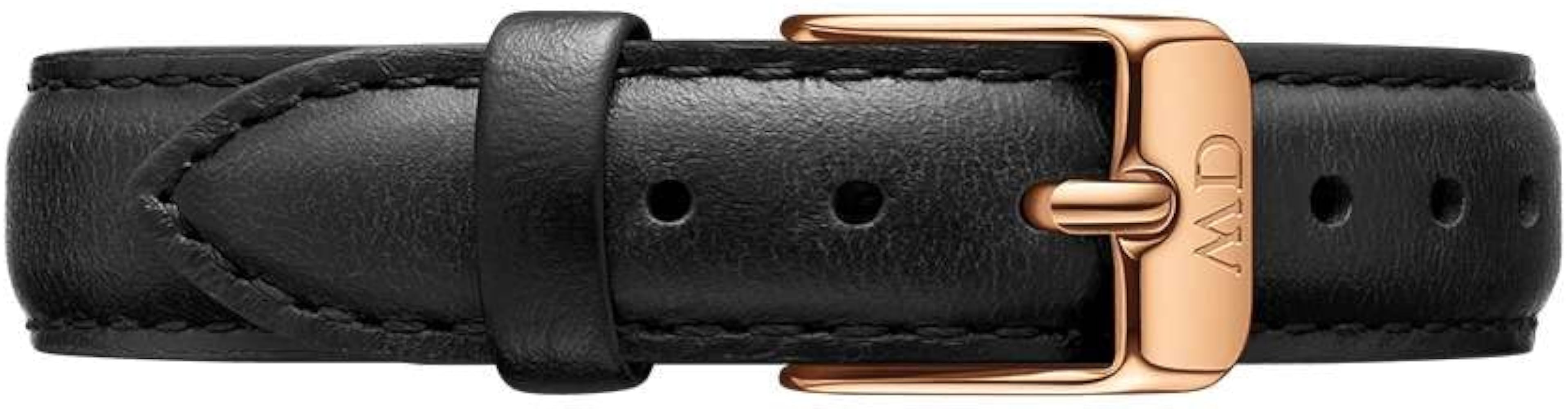 Daniel Wellington Classic Petite Sheffield Black Dial Black Leather Strap Watch For Women - DW00100224