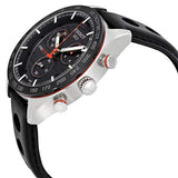 Tissot PRS 516 Chronograph Black Dial Black Leather Strap Watch For Men - T100.417.16.051.00