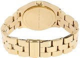Marc Jacobs Henry Diamonds White Dial Gold Steel Strap Watch for Women - MBM3045