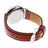 Daniel Wellington Dapper St Mawes White Dial Brown Leather Strap Watch For Women - DW00100095
