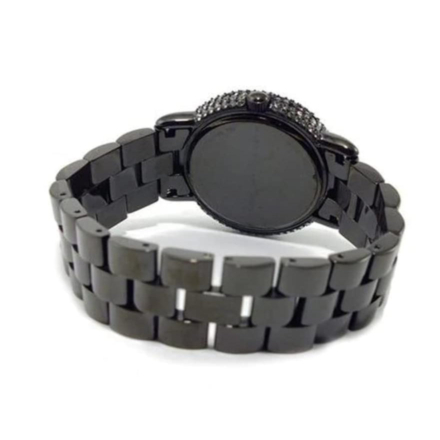 Marc Jacobs Marci Black Dial Black Steel Dial Strap Watch for Women - MBM3193