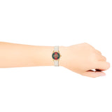 Gucci G Timeless Quartz Red & Green Dial Beige Leather Strap Watch For Women - YA1265009