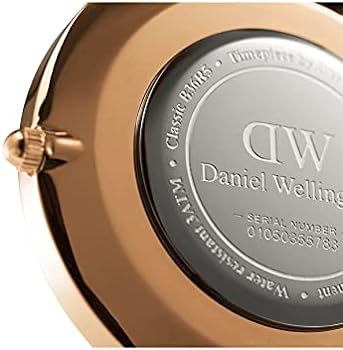 Daniel Wellington Classic Reading White Dial Black Leather Strap Watch For Women - DW00100041