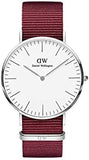 Daniel Wellington Classic Roselyn White Dial Red NATO Strap Watch For Women - DW00100268