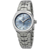 Tag Heuer Link Quartz Diamonds Blue Mother of Pearl Dial Silver Steel Strap Watch for Women - WBC1313.BA0600
