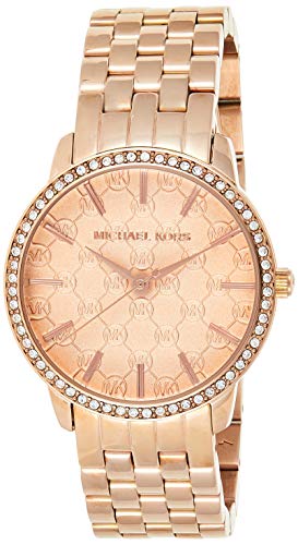 Michael Kors Argyle Quartz Rose Gold Dial Rose Gold Steel Strap Watch For Women - MK3156