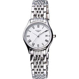 Longines Lyre White Dial Silver Stainless Steel Watch for Women - L4.259.4.11.6