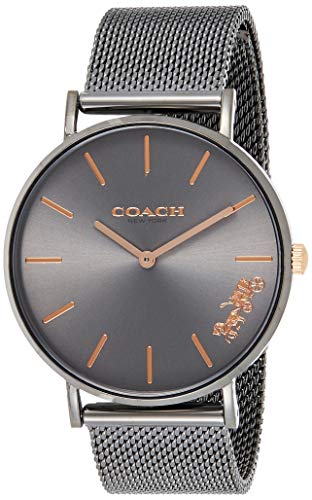 Coach Perry Grey Dial Grey Mesh Bracelet Watch for Women - 14503127