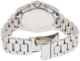 Michael Kors Bradshaw Chronograph Silver Dial Silver Steel Strap Watch For Women - MK6537
