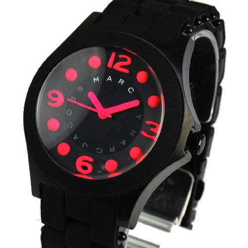 Marc Jacobs Pelly Black Dial Black Silicone Strap Watch for Women - MBM2530