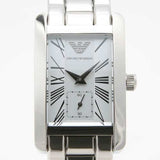 Emporio Armani White Dial Silver Stainless Steel Watch For Women - AR0146