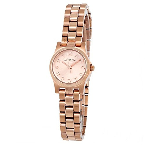Marc Jacobs Dinky Rose Gold Dial Rose Gold Steel Strap Watch for Women - MBM3200