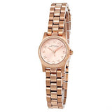 Marc Jacobs Dinky Rose Gold Dial Rose Gold Steel Strap Watch for Women - MBM3200