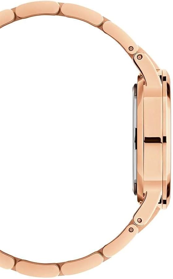 Daniel Wellington Iconic Link White Dial Rose Gold Steel Strap Watch For Women - DW00100211