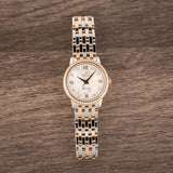 Omega De Ville Prestige Quartz Diamonds Silver Dial Two Tone Steel Strap Watch for Women - 424.25.27.60.52.001