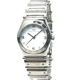 Marc Jacobs Amy White Dial Silver Steel Strap Watch for Women - MBM8518