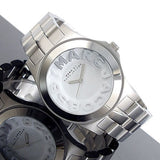 Marc Jacobs Rivera Silver Dial Silver Steel Strap Watch for Women - MBM3133