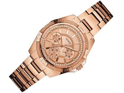 Guess Phantom Mini Rose Gold Dial Rose Gold Steel Strap Watch for Women - W0235L3