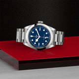 Tudor Black Bay Automatic Blue Dial Silver Steel Strap Watch for Men - M79540-0004